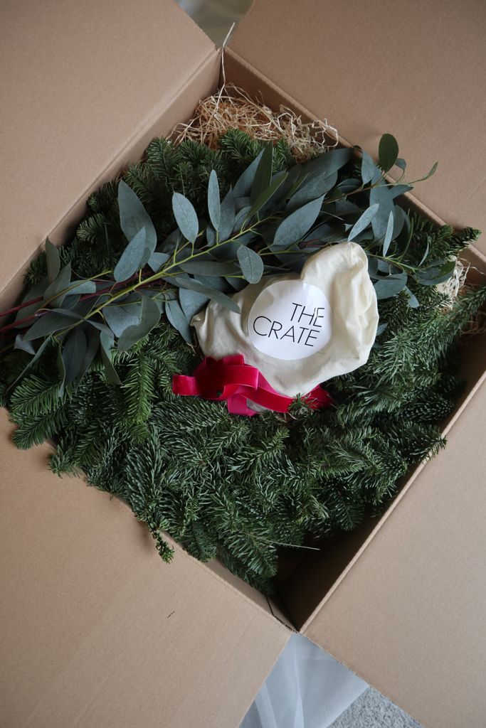 Make Your Own Christmas Wreath With The Crate