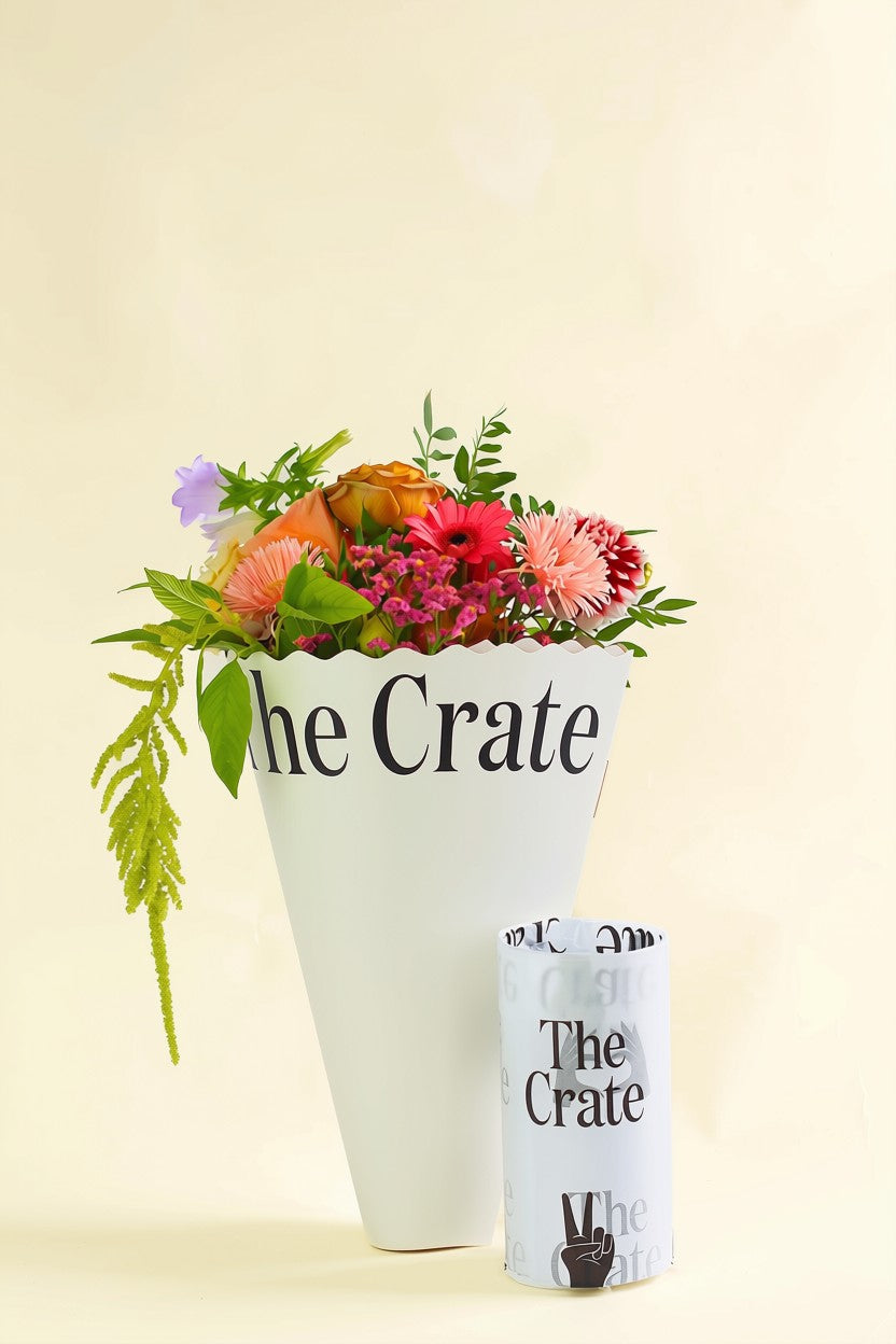 THE CRATE CLEAR GLASS VASE | Modern Minimalist Floral Vessel